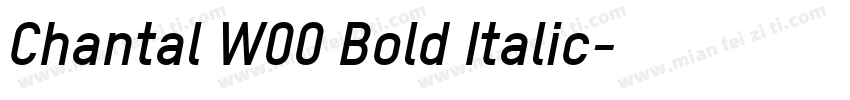 Chantal W00 Bold Italic字体转换